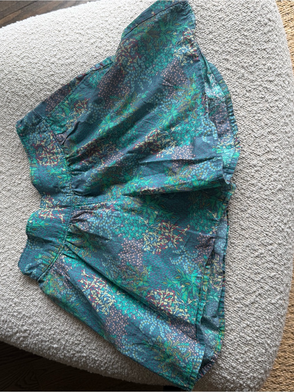 Tea Collection Teal Floral Girls' Skort